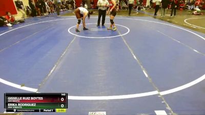 145 lbs Champ. Round 2 - Erika Rodriguez, Ann Sobrato vs Gisselle Ruiz Boytes, San Benito