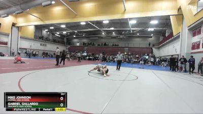 157 lbs Quarterfinal - Gabriel Gallardo, Sahuarita High School vs Mike Johnson, Casteel High School