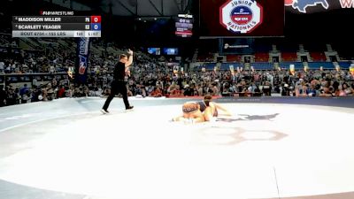 155 lbs Quarters - Maddison Miller, Pennsylvania vs Scarlett Yeager, Kansas