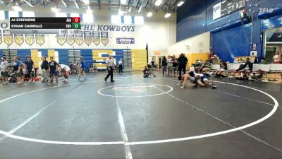 120 lbs Round 5 (8 Team) - Ethan Carrillo, Eagles WC vs AJ Stephens, ADale WC