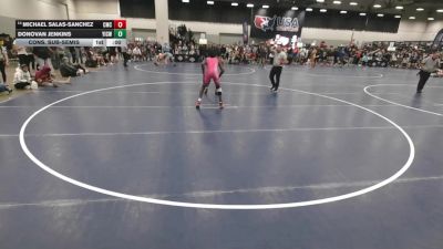 113 lbs Cons. Sub-semis - Donovan Jenkins, Youth Impact Center Wrestling Club vs Michael Salas-Sanchez, Cornerstone Mat Club