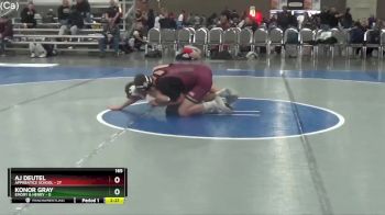 165 lbs Round 1 (4 Team) - AJ Deutel, Apprentice School vs Konor Gray, Emory & Henry