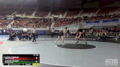 D1-150 lbs Semifinal - Lucas Conrad, Corona Del Sol vs Ammon Passey, Shadow Ridge