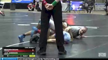 AA 120 lbs Cons. Round 3 - Brayden Bouma, Oakland vs Jack Anderson, Bartlett