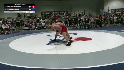 125 lbs Champ. Round 2 - Richard Thomas, Oklahoma Regional Training Center vs Kaden Darwin, AR RTC