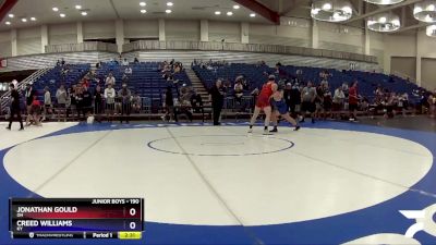 190 lbs Cons. Round 3 - Jonathan Gould, OH vs Creed Williams, KY