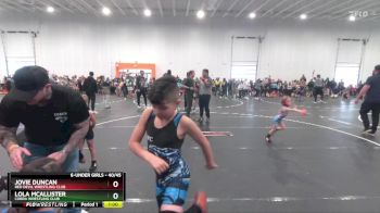 40/45 Round 1 - Jovie Duncan, Red Devil Wrestling Club vs Lola McAllister, Cobra Wrestling Club