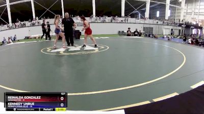 127 lbs Placement Matches (8 Team) - Reinalda Gonzalez, Washington vs Kennedy Unrue, Pennsylvania Blue