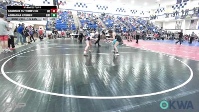 117 lbs Rr Rnd 2 - Kadence Rutherford, Grove Takedown Club vs Abrianna Kreger, Blackwell Wrestling Club