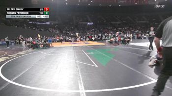 4A/3A/2A/1A Girls 155 5th Place Match - Reegan Peterson, Toledo Girls vs Ellery Bundy, Jefferson Girls