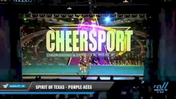 Spirit of Texas - Purple Aces [2021 L3 Junior - Medium - B Day 1] 2021 CHEERSPORT National Cheerleading Championship