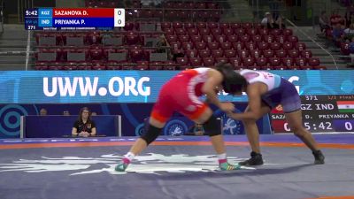 65 kg 1/2 Final - Dilnaz Sazanova, Kyrgyzstan vs Priyanka Priyanka, India