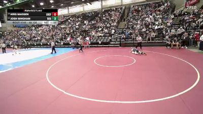 4A 126 lbs Cons. Round 1 - Kris Madsen, Crimson Cliffs vs Josh Bingham, Ridgeline