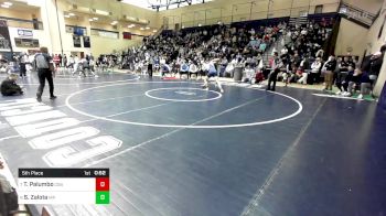 215 lbs 5th Place - Tyler Palumbo, Christian Brothers Academy vs Stosh Zalota, Malvern Prep