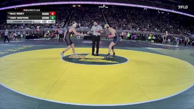 D4-175 lbs Champ. Round 1 - Toby Bigford, Roscommon vs Max Riney, Riverview Gabriel Richard