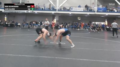197 lbs Consi Of 16 #1 - Reid Schroeder, Army-West Point vs Jake Allred, F&m