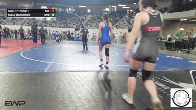 108 lbs Consi Of 16 #2 - Estella Woods, Claremore Wrestling Club vs Kaitlynn Swinehart, Piedmont