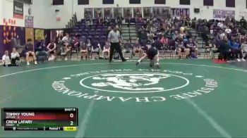 92 lbs Round 3 (6 Team) - Tommy Young, Butler vs Crew Lafary, Sidney