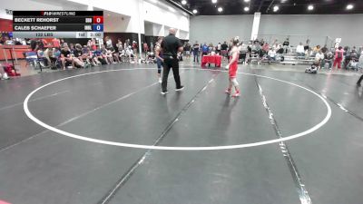 132 lbs Beckett Rehorst, South Dakota Blue vs Caleb Schaefer, Team Indiana Blue