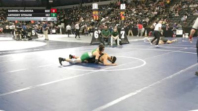 120 lbs Consi Of 16 #1 - Gabriel Delarosa, Monterey (CC) vs Anthony Strahm, Holtville (SD)