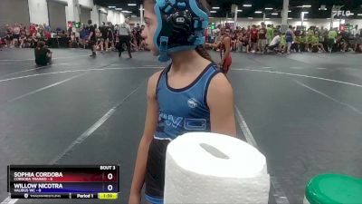 57 lbs Round 1 (8 Team) - Sophia Cordoba, Cordoba Trained vs Willow Nicotra, Validus WC