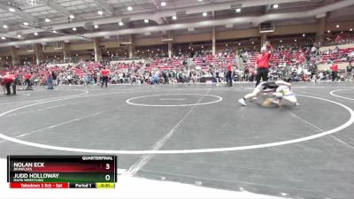 64 lbs Quarterfinal - Nolan Eck, Brawlers vs Judd Holloway, Rams Wrestling