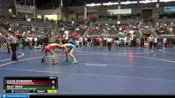120 lbs Quarterfinal - Riley Dilka, Greater Heights Wrestling-AAA vs Lucas Schroeder, Powerhouse Wrestling Club