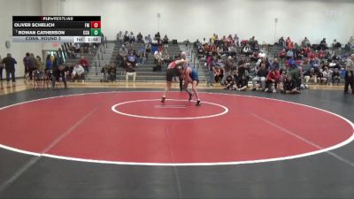 132 lbs Cons. Round 2 - Rowan Catherson, Clear Creek-Amana vs Oliver Schelich, Fort Madison