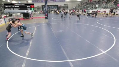 Junior Boys - 157 lbs Champ. Round 3 - Mason Schrempp, Wolves Wrestling Club vs Wyatt Cooksey, Bloomington South Wrestling Club