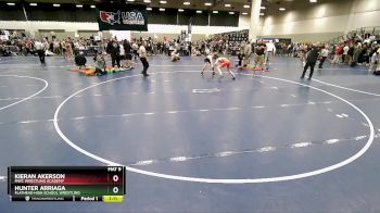 132 lbs Quarterfinal - Hunter Arriaga, Flathead High School Wrestling vs Kieran Akerson, MWC Wrestling Academy