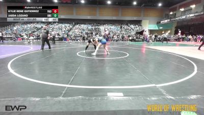 125 lbs Consi Of 8 #1 - Kylie Rene Gutierrez, Pacific Edge Wrestling vs Jaeda Lozano, Hillsboro Mat Club