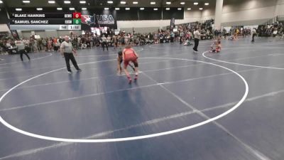 120 lbs Quarters - Blake Hawkins, Bear Cave Wrestling Club vs Samuel Sanchez, Esperanza High School Wrestling