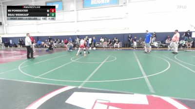 J-125 lbs Consi Of 8 #2 - Mj Poindexter, MI vs Beau Weinkauf, WI