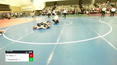 125-J lbs Quarterfinal - Maxwell Foley, Rhino Wrestling vs Jasmine Capodanno, Monroe Twp