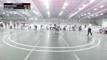 145 lbs Semifinal - Hudson Holman, Quest School Of Wrestling Gold vs Brady Hand, Team Shutt Mutts