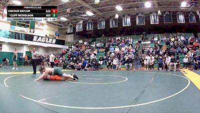 285 lbs Champ. Round 2 - Lincoln Gaylor, Olentangy Orange vs Cliff Nicholson, Medina