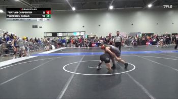 135 lbs Champ. Round 1 - Kaylyn Carpenter, The Farm vs Kiersten Dumas, Tiger