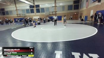 125lbs Champ. Round 3 - Brooklynn Kelley, Southridge (Girls) vs Natallie Pinon, Davis (Girls)