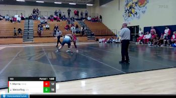 190 lbs Placement Matches (8 Team) - Tank Morris, Toombs County vs Jacob Weissflog, Landmark Christian School