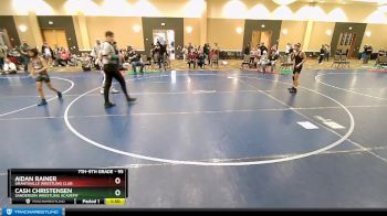 95 lbs 5th Place Match - Aidan Rainer, Grantsville Wrestling Club vs Cash Christensen, Sanderson Wrestling Academy