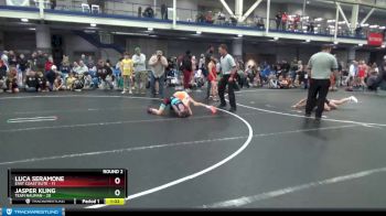 80 lbs Round 2 (8 Team) - Jasper Kling, Team Nauman vs Luca Seramone, East Coast Elite