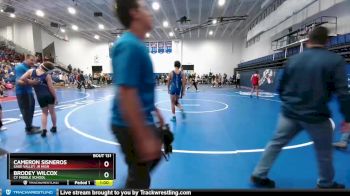 115 lbs Quarterfinal - Cameron Sisneros, Sage Valley Jr High vs Brodey Wilcox, CY Middle School