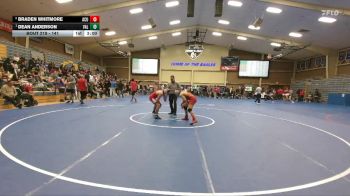 141 lbs Quarterfinal - Dean Anderson, Valiant vs Braden Whitmore, Arizona Christian University