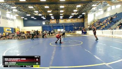 126 lbs Round 2 (8 Team) - Ben Norris, Team Barracuda vs Ben Dougherty-King, Lake Mary Militia WC