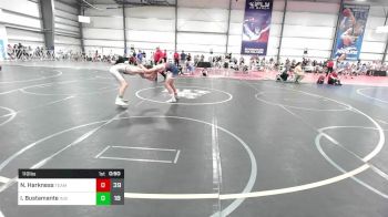 110 lbs Rr Rnd 2 - Noah Harkness, Team Barracuda vs Isaac Bustamante, Indiana Outlaws Green