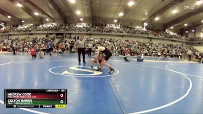 135 lbs Champ. Round 2 - Colton Harris, Team Missouri Select-A vs Andrew Cook, Nixa Youth Wrestling-AAA 