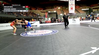 Junior Boys - 120 lbs Champ. Round 1 - Declan Shea, Sutter Union High School Wrestling vs Benjamin Jimenez