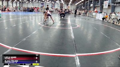 104 lbs Rd# 10- 12:45pm Saturday - Layla Ward, Cali Pink vs Elana Pelaez, Maryland Gold