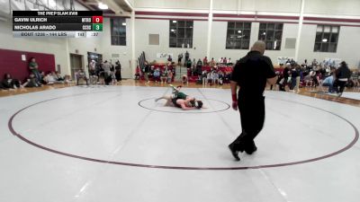 144 lbs Consolation - Gavin Ulrich, Metrolina Christian vs Nicholas Arado, Charlotte Country Day