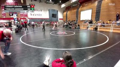 105 lbs Quarterfinal - Penelope Anderson, Saratoga vs Cerenity Quintana, Worland